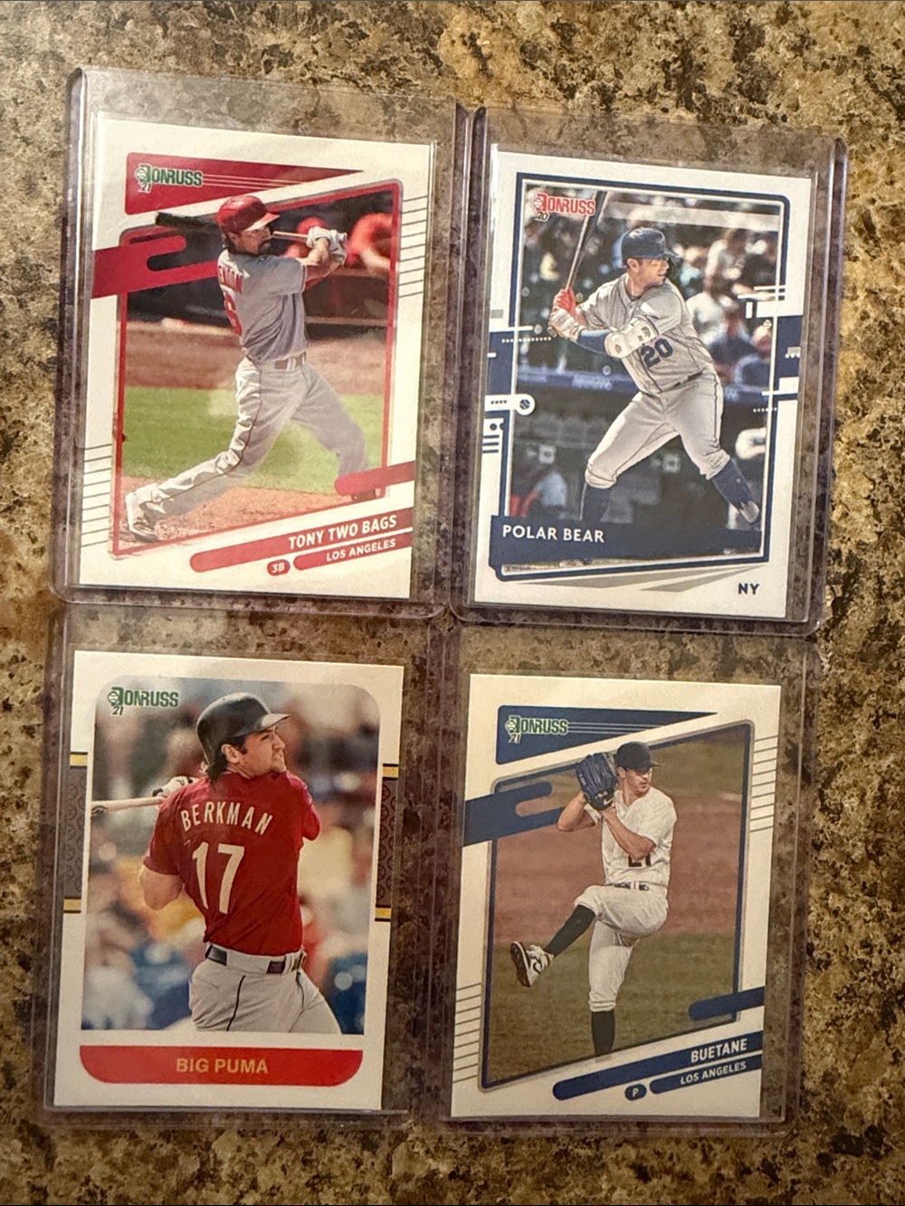 Donruss Baseball Card Lot - Nickname Uncommons